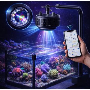 ไฟ LED สำหรับตู้ปลาทะเล รุ่น A7S III ควบคุมผ่านแอป 100W LED Reef