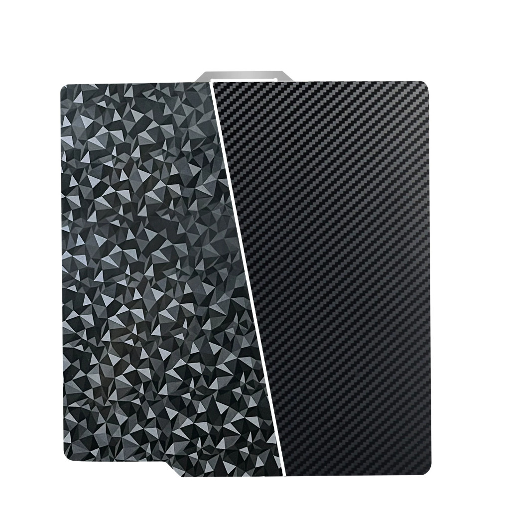 แผ่นเหล็กเตียงพิมพ์ 3D PEO + PET สีดำ (257×257 มม.) A1 / P1 / P2