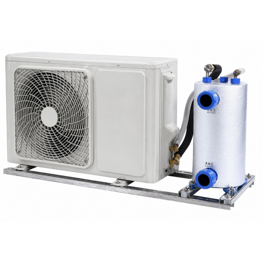 เครื่องชิลเลอร์ 9000 BTU คอยล์ไทเทเนียมแท้ แบบโฟลว์ทรู
